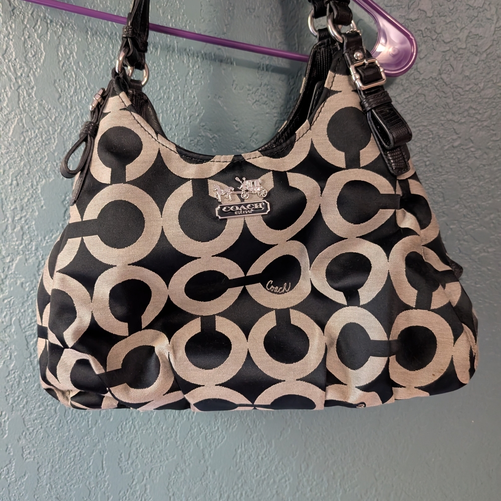 Coach Black and Cream Women's Bag